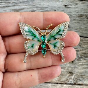 Vintage Jewelry Butterfly Brooch Butterfly Pin